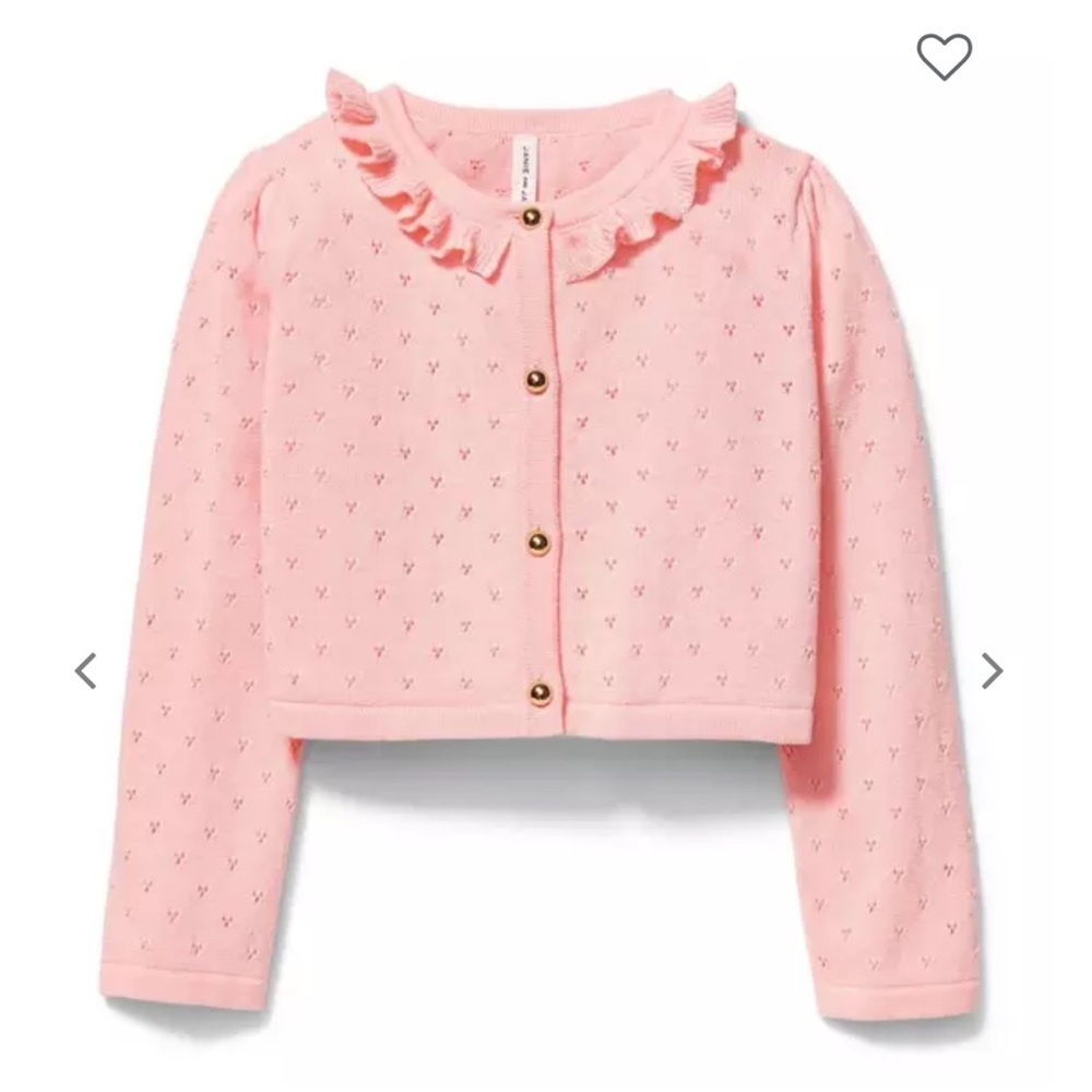 NWT Janie and Jack Pointelle Cardigan Sweater, 18-24m